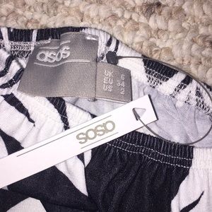 black and white asos dress